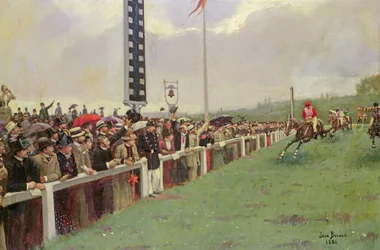 The Course at Longchamps, 1886